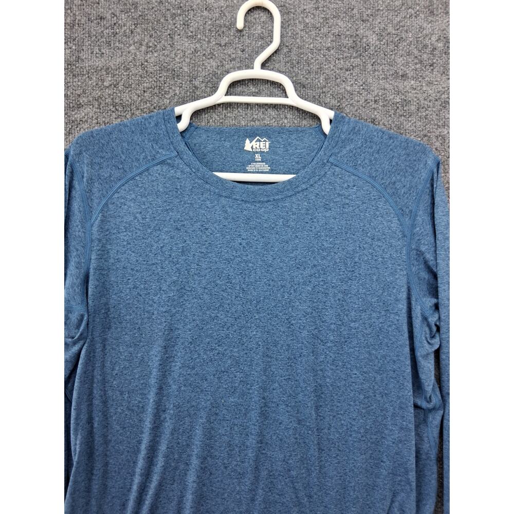 Rei Active Pursuits Tshirt Mens Xl Blue Long Sleeve Performance - Picture 2 of 8